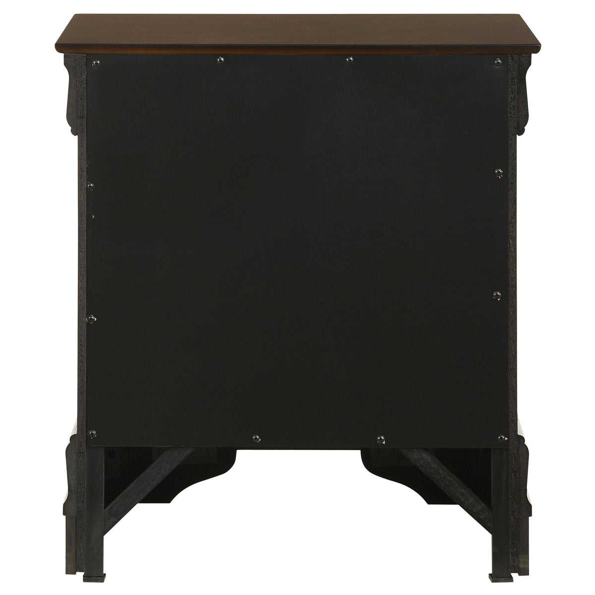Louis Philippe 2-drawer Nightstand Bedside Table White
