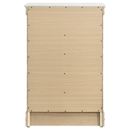 Louis Philippe 5-drawer Bedroom Chest Cappuccino