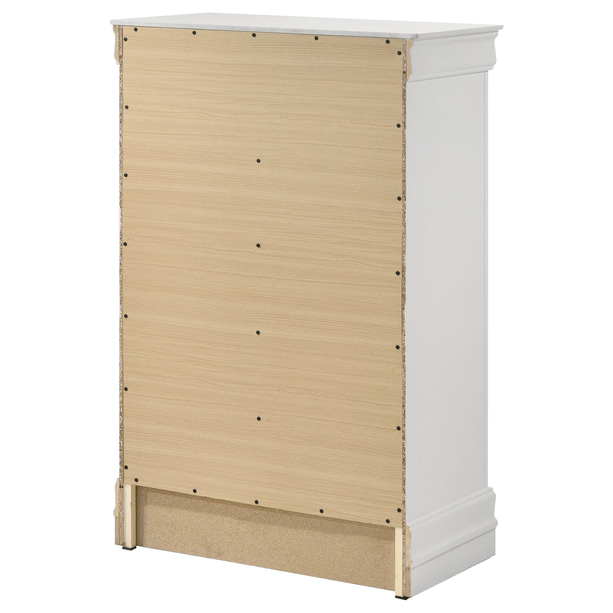 Louis Philippe 5-drawer Bedroom Chest Cappuccino