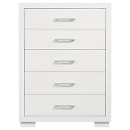 Jessica 5-drawer Bedroom Chest Cappuccino