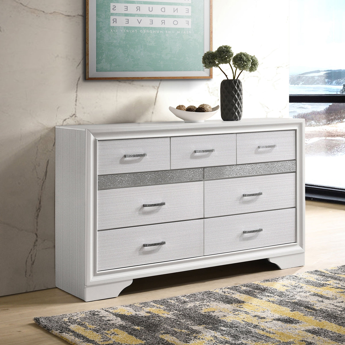 Miranda 7-drawer Dresser Black