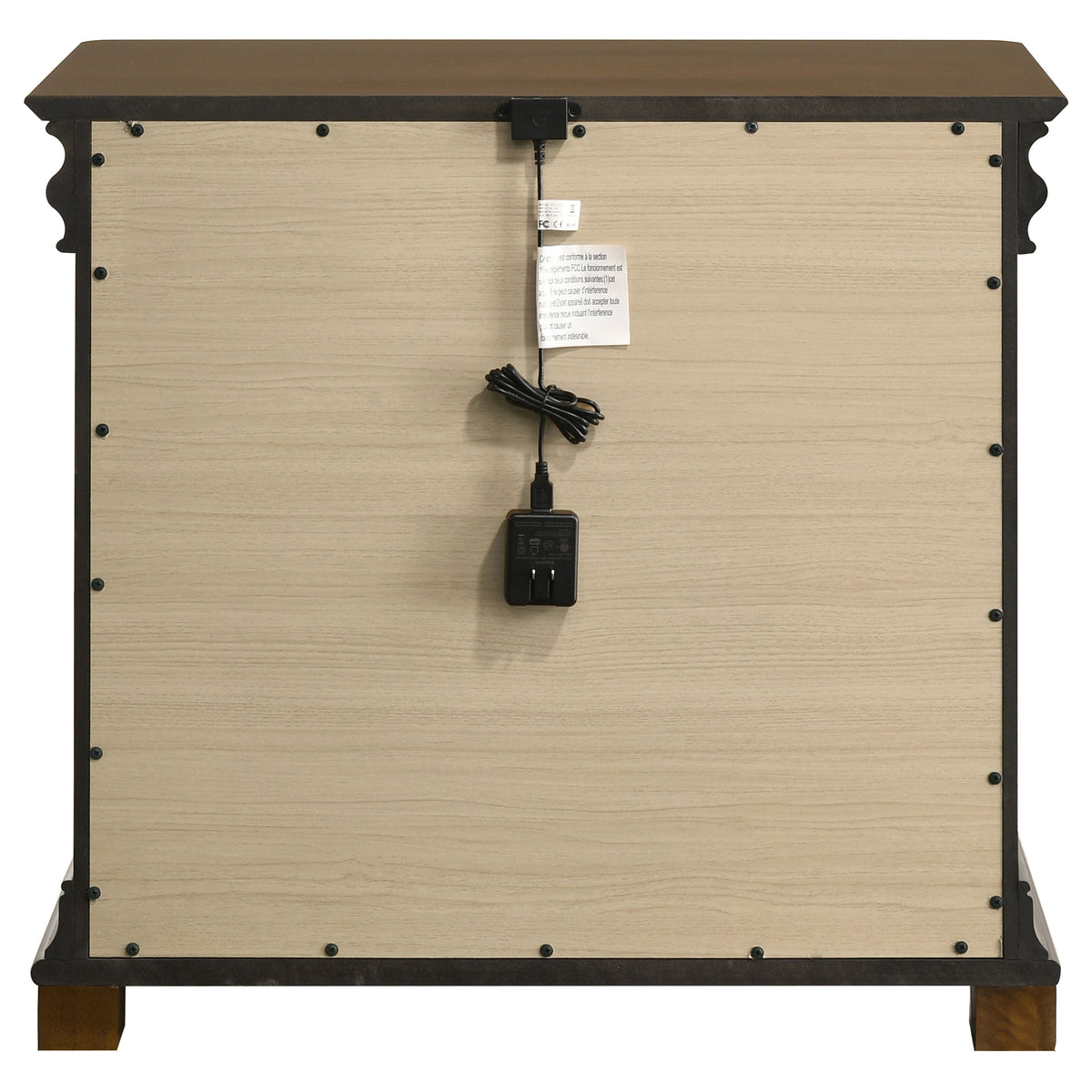 Garland 3-drawer Nightstand Bedside Table Brown Cherry