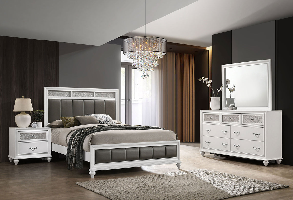 Barzini 4-piece Bedroom Set White