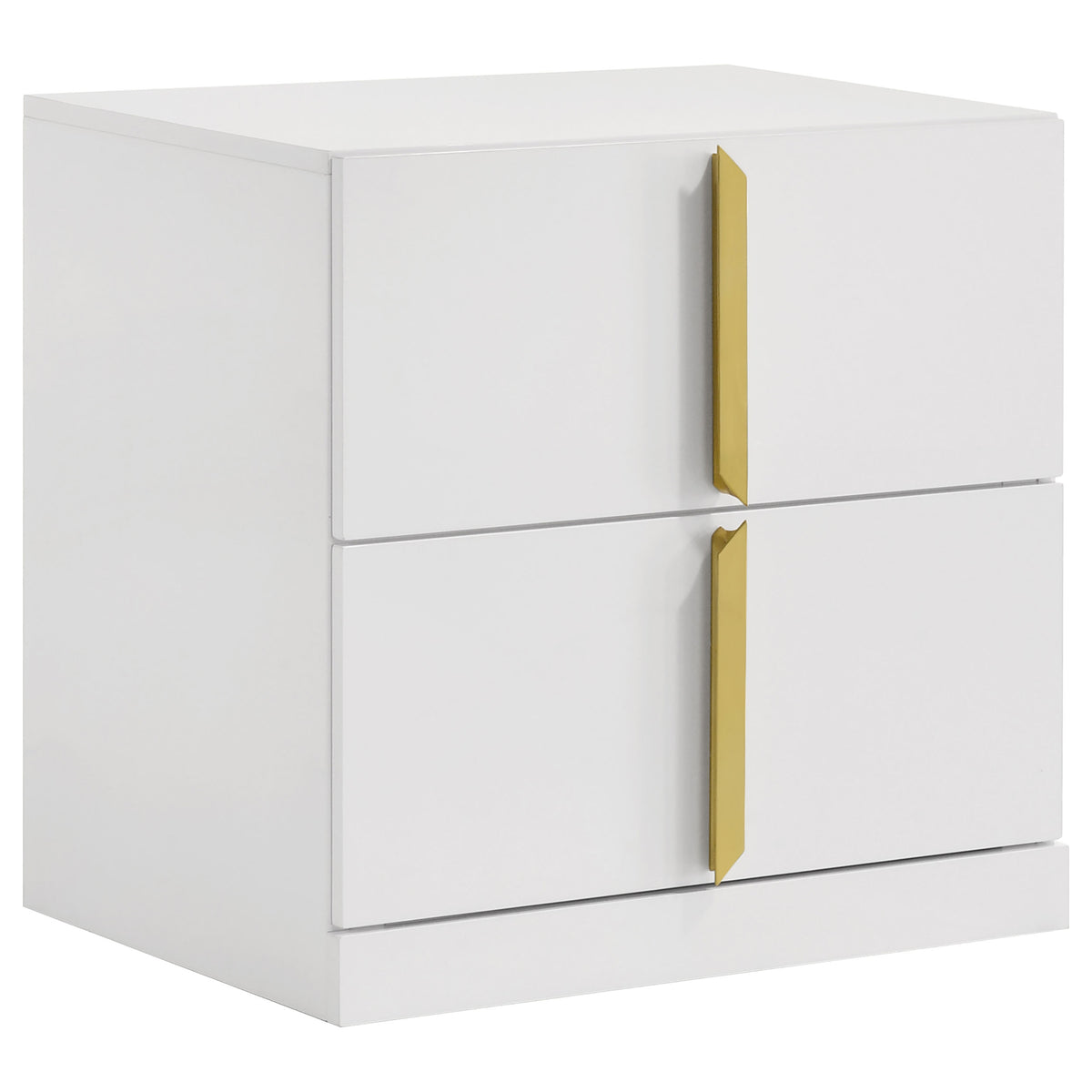 Ines Bedroom Set Grey/Navy and White High Gloss