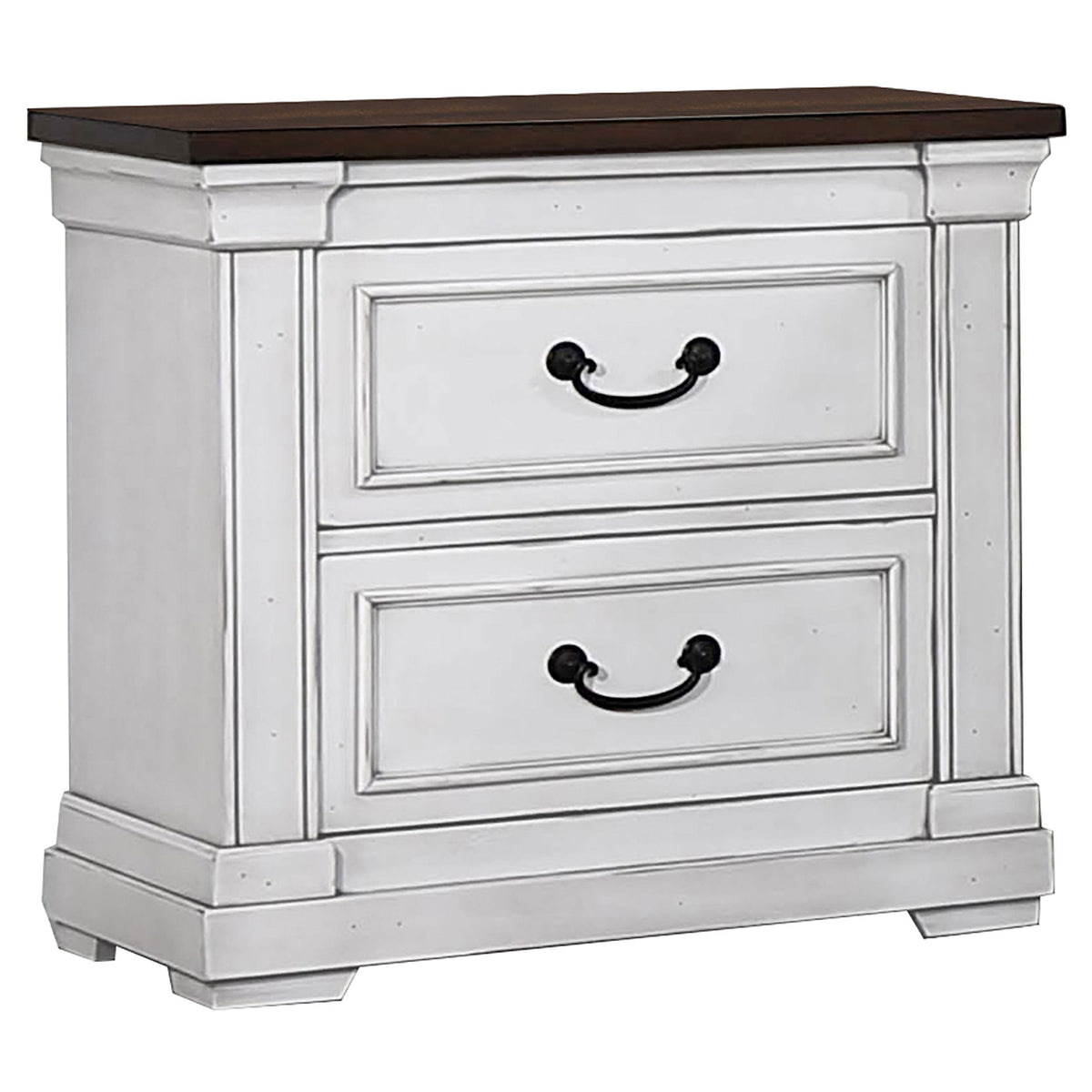 Hillcrest Bedroom Set Distressed White