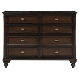 Andover 8-drawer Dresser and Mirror Dark Oak