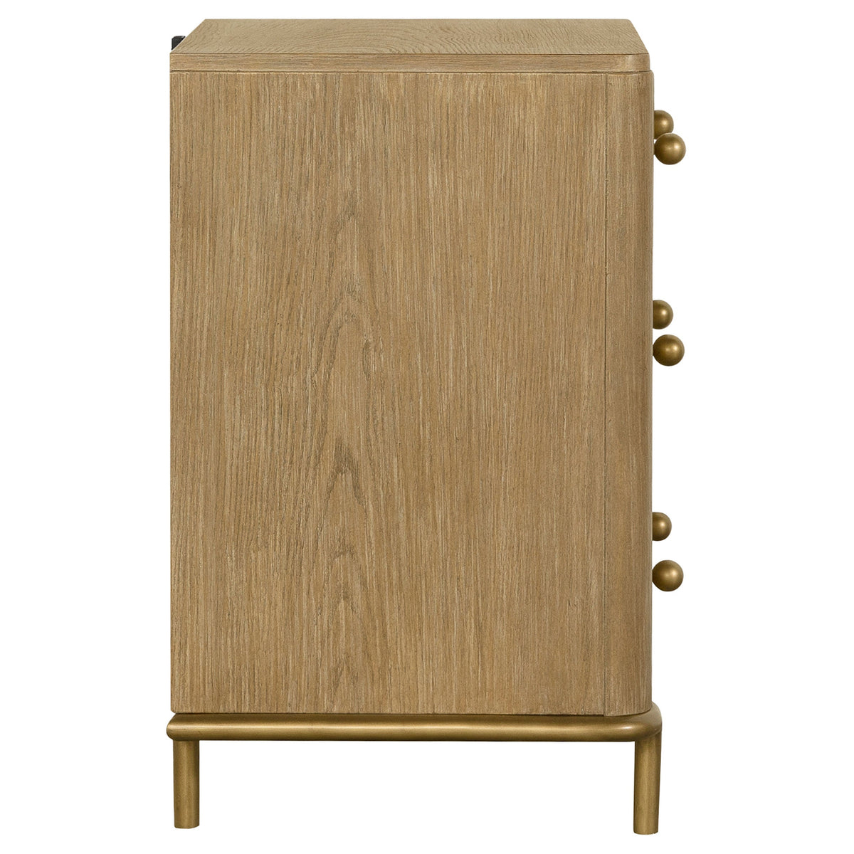 Arini 3-drawer Nightstand Black