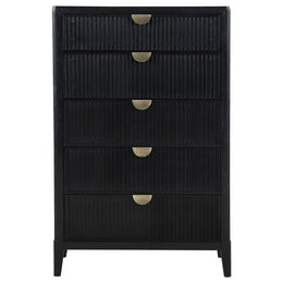 Brookmead 5-drawer Bedroom Chest Black