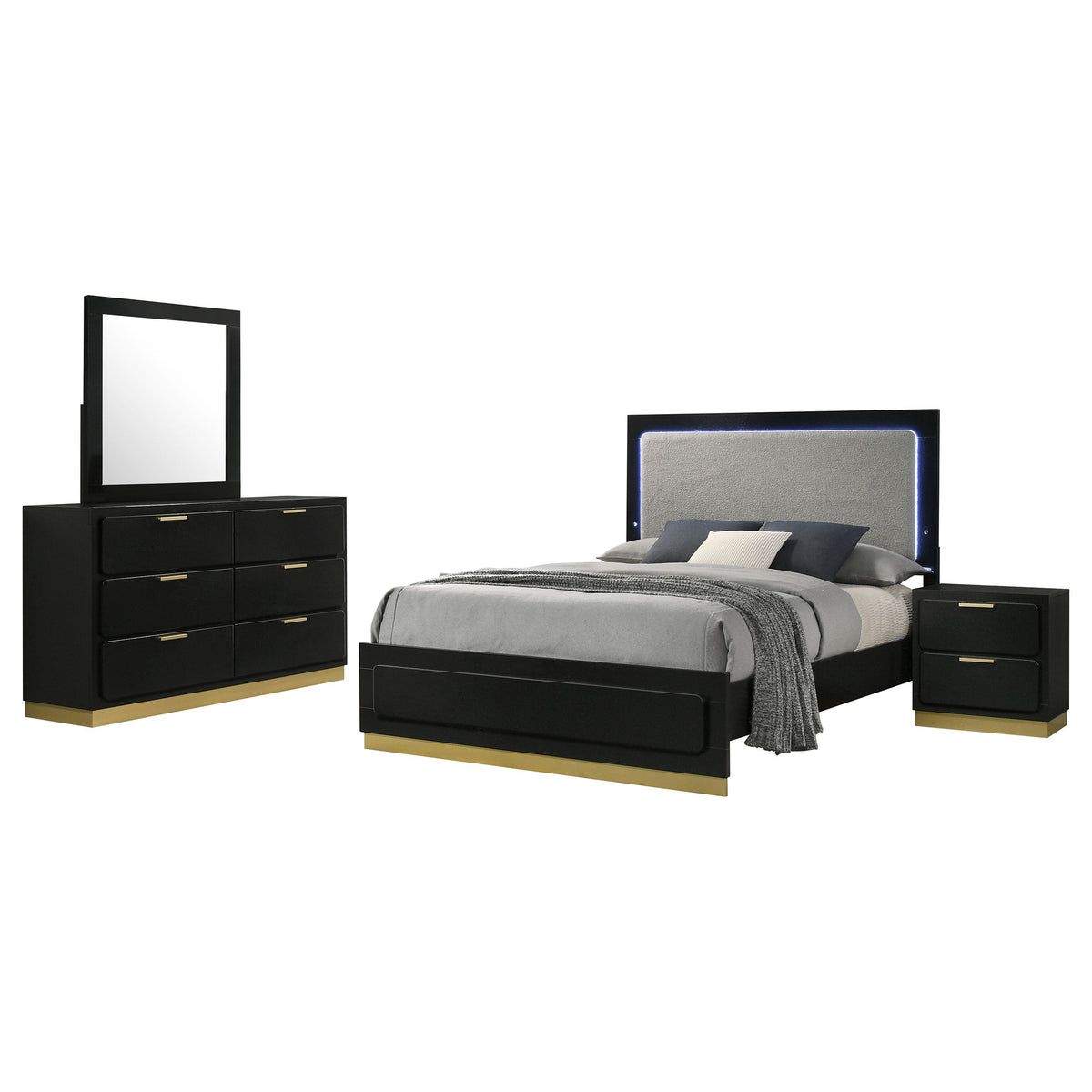 Caraway California King Bedroom Set Black