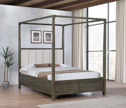 Gran Park California King Four Poster Canopy Bed Dark Cocoa