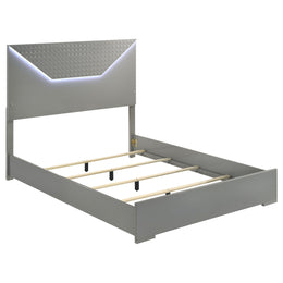 Hyland Panel Bed LED Headboard Natural