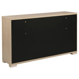 Ladera 6-drawer Bedroom Dresser and Mirror Light Elm