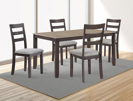 Eranson 5Pk Dinette Set Light Brown