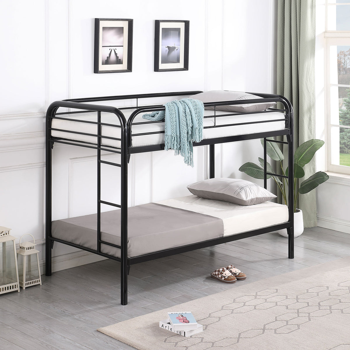 Morgan Metal Over Bunk Bed Black