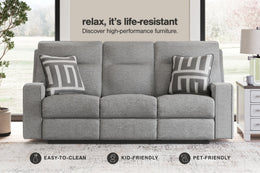 Biscoe Sofa Loveseat and Recliner