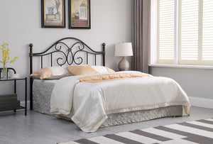 Bailey Metal or Open Frame Headboard Black