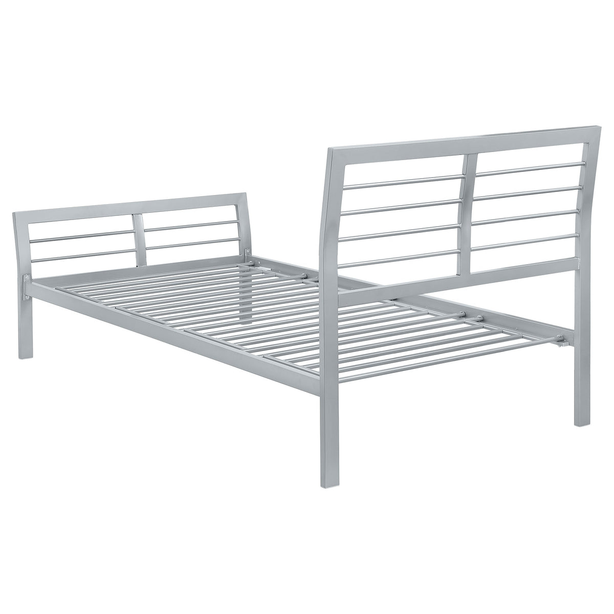 Cooper Metal Open Frame Bed Silver