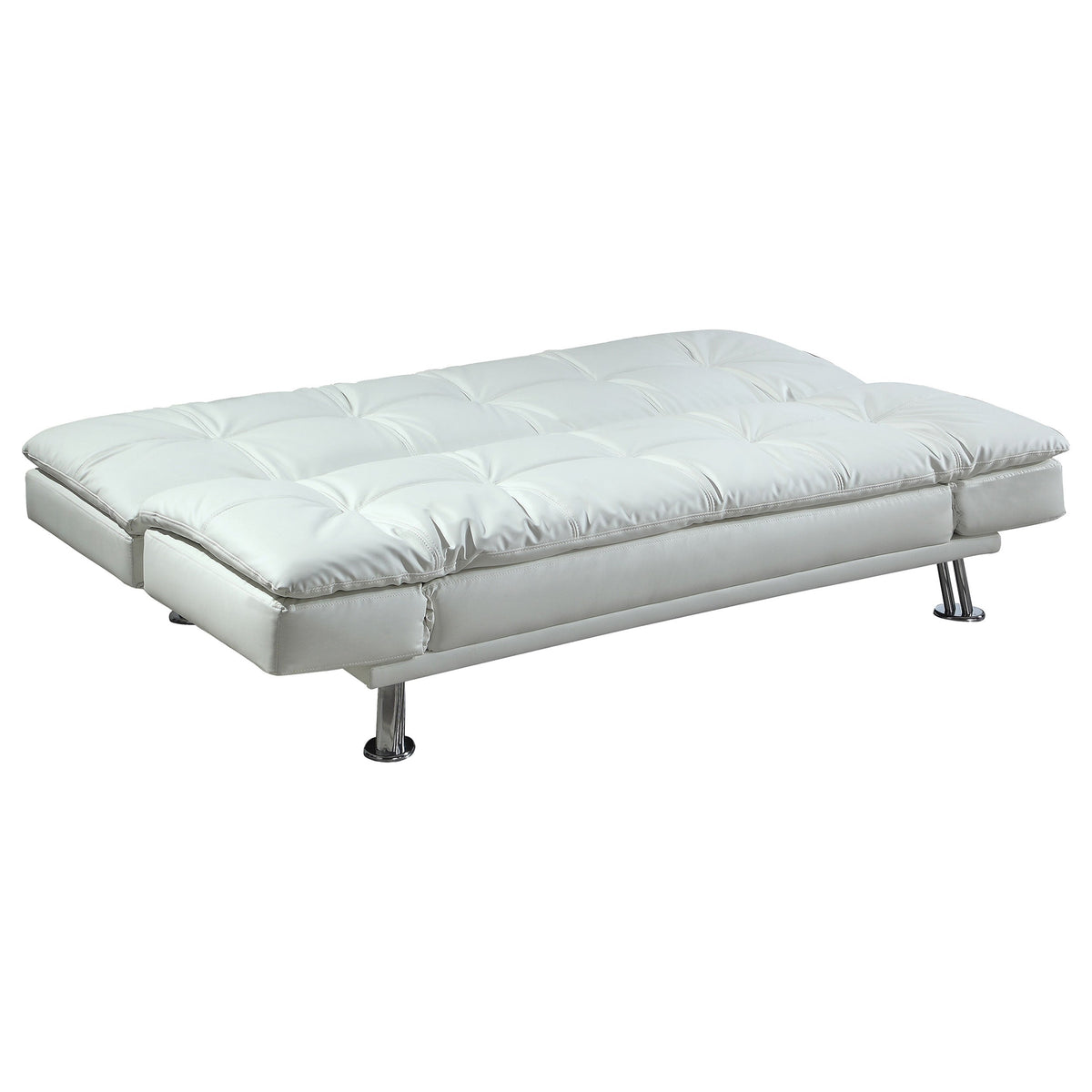 Dilleston Upholstered Tufted Convertible Sofa Bed Black