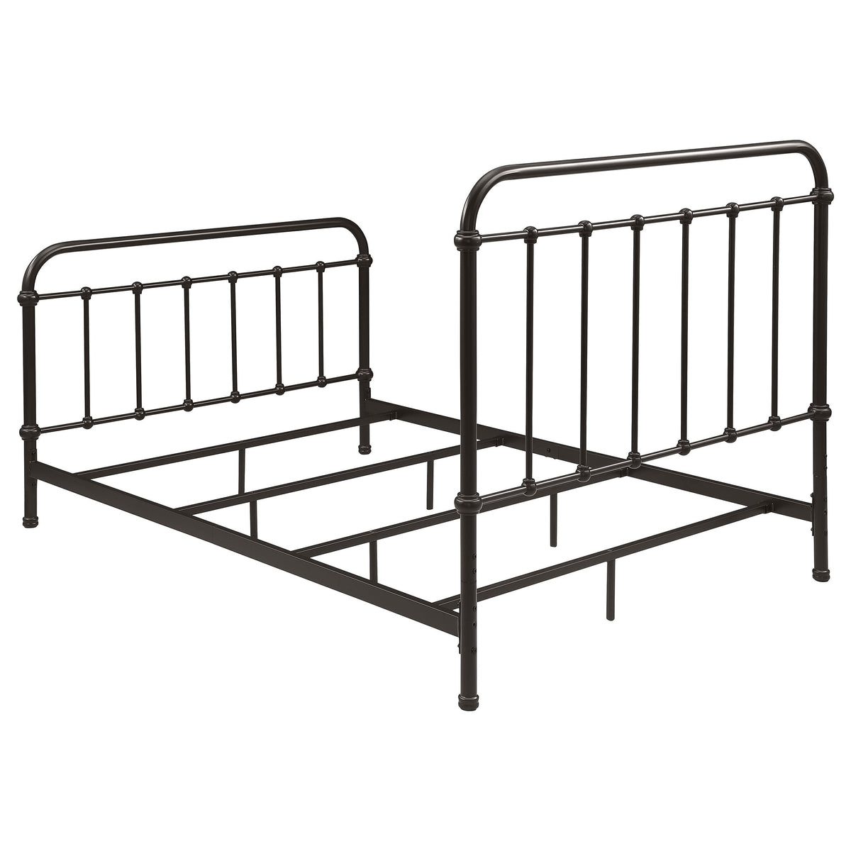 Livingston Metal California King Open Frame Bed Dark Bronze