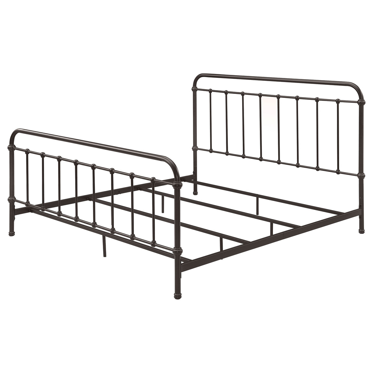 Livingston Metal California King Open Frame Bed Dark Bronze