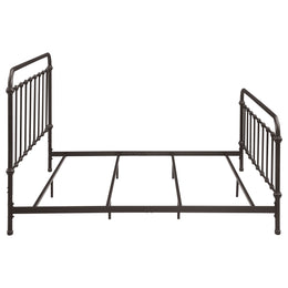 Livingston Metal California King Open Frame Bed Dark Bronze