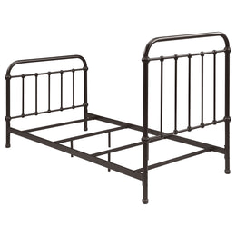 Livingston Metal California King Open Frame Bed Dark Bronze