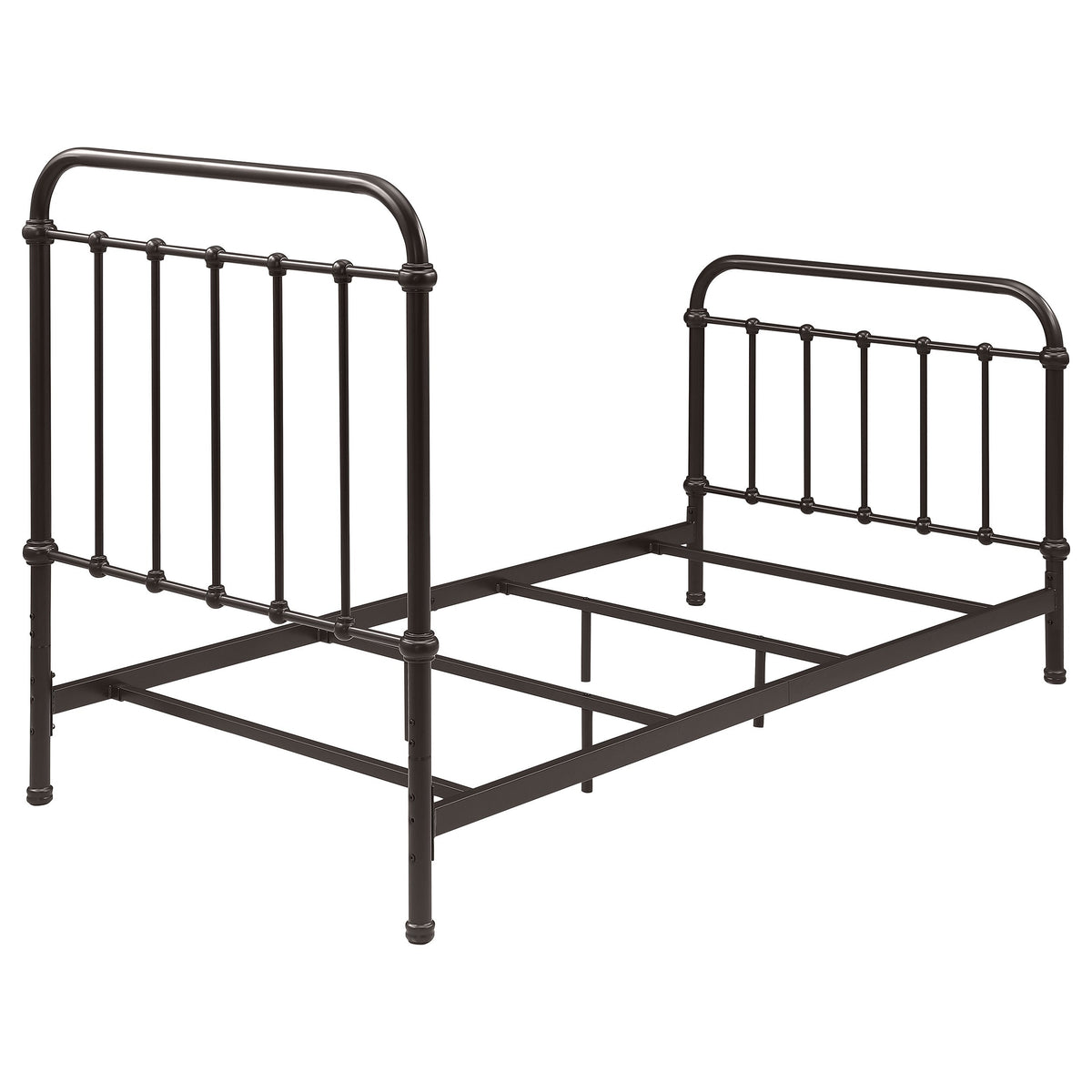 Livingston Metal California King Open Frame Bed Dark Bronze