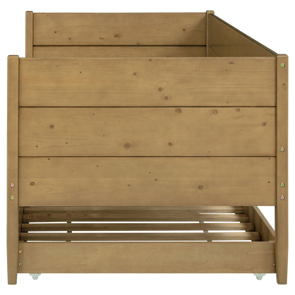 Calinda Wood Daybed With Trundle Natural
