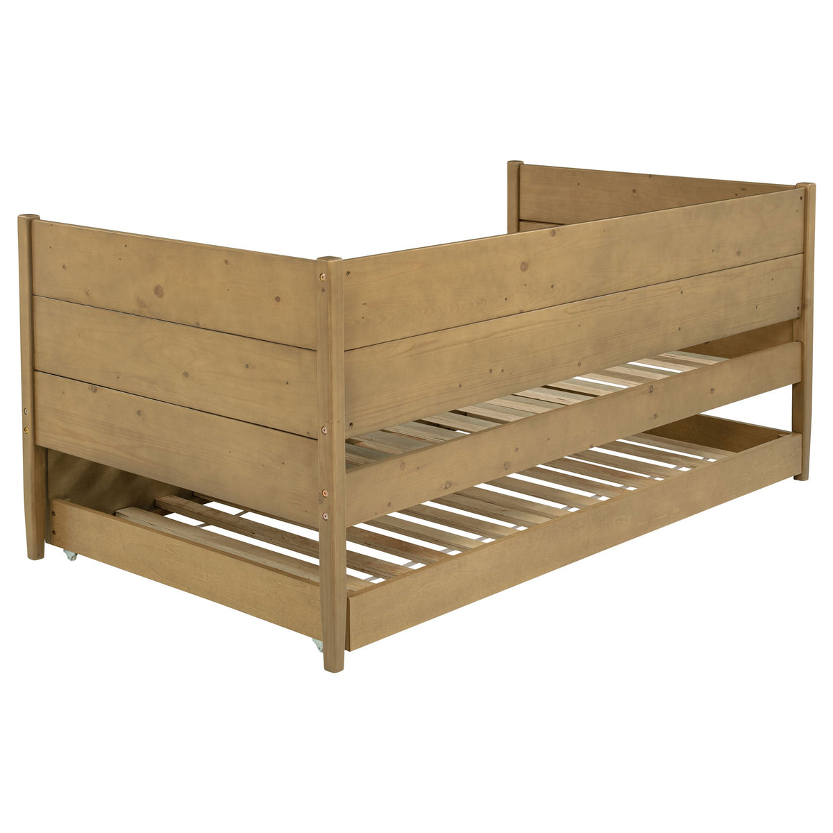 Calinda Wood Daybed With Trundle Natural