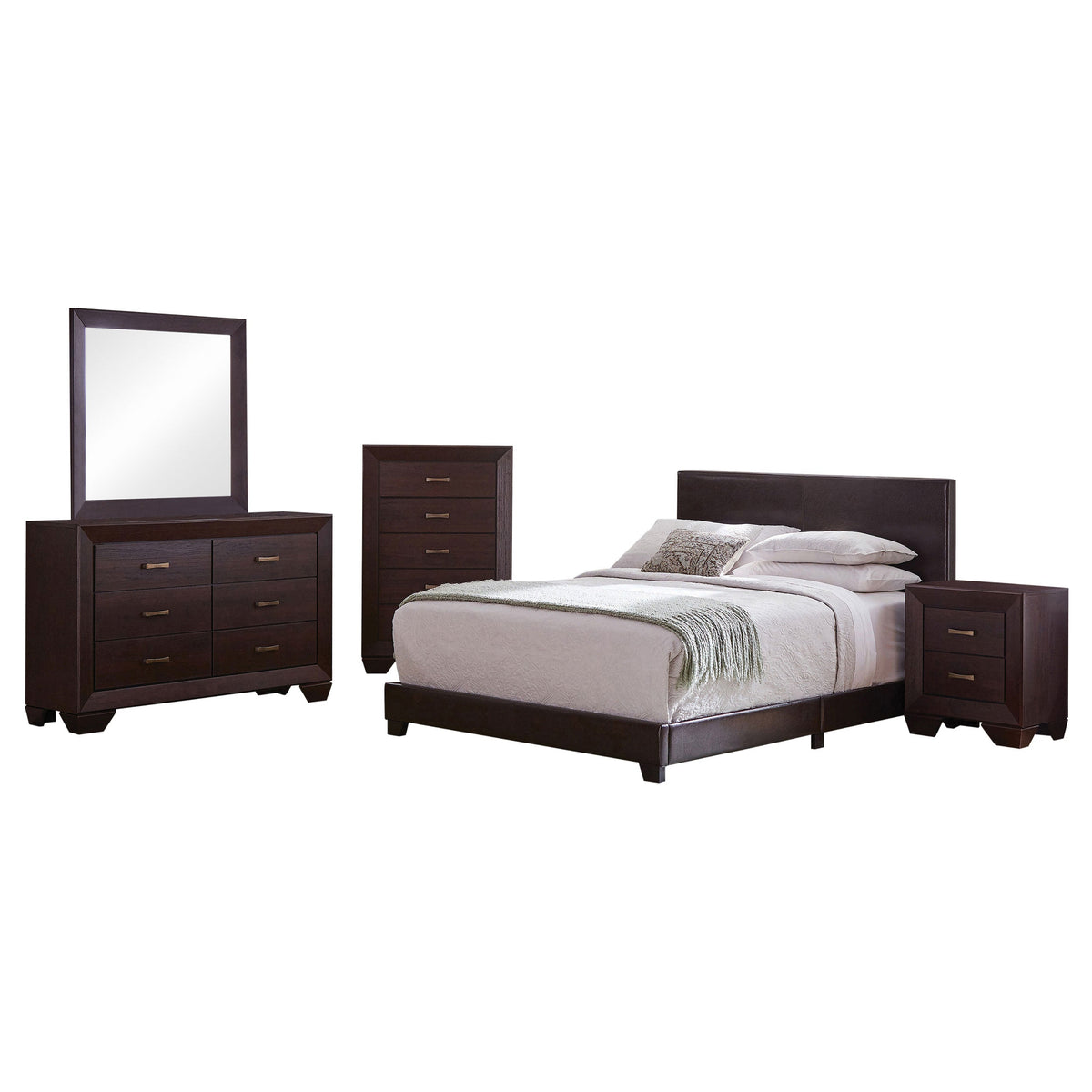 Dorian California King Bedroom Set Dark Cocoa