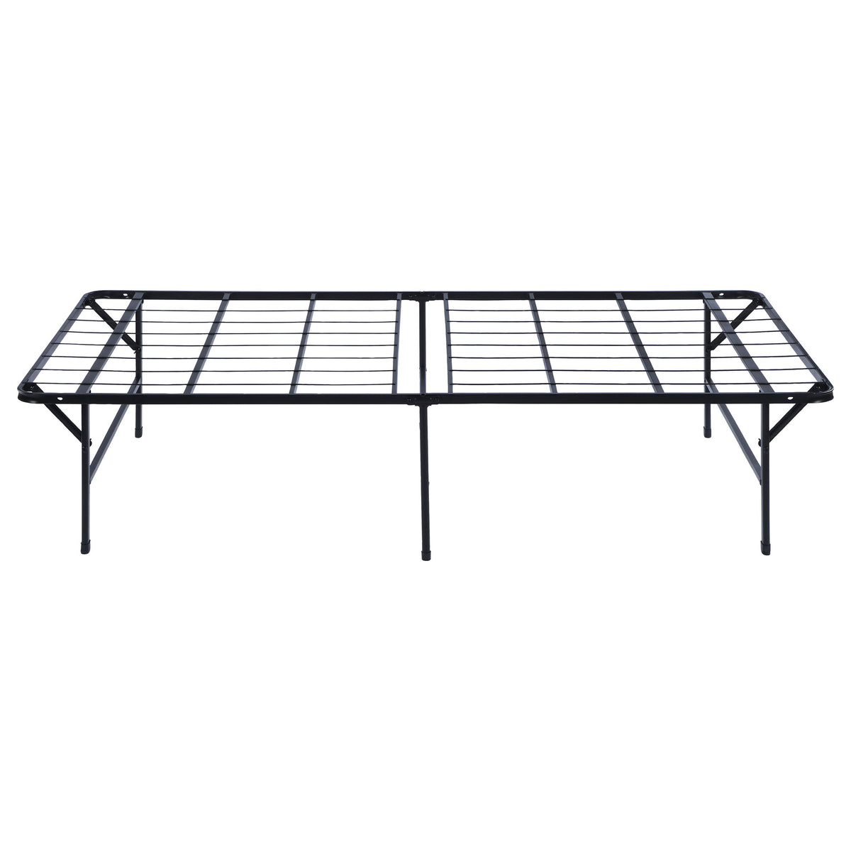 Mabel Metal California King Support Platform Bed Black