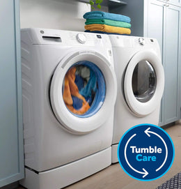 Package - GE - 4.8 Cu. Ft. High-Efficiency Stackable Smart Front Load Washer w/ Odorblock Ultra Fresh Vent System & Microban Technology and 7.8 Cu. Ft. Stackable Smart 10-Cycle Gas Dryer - White