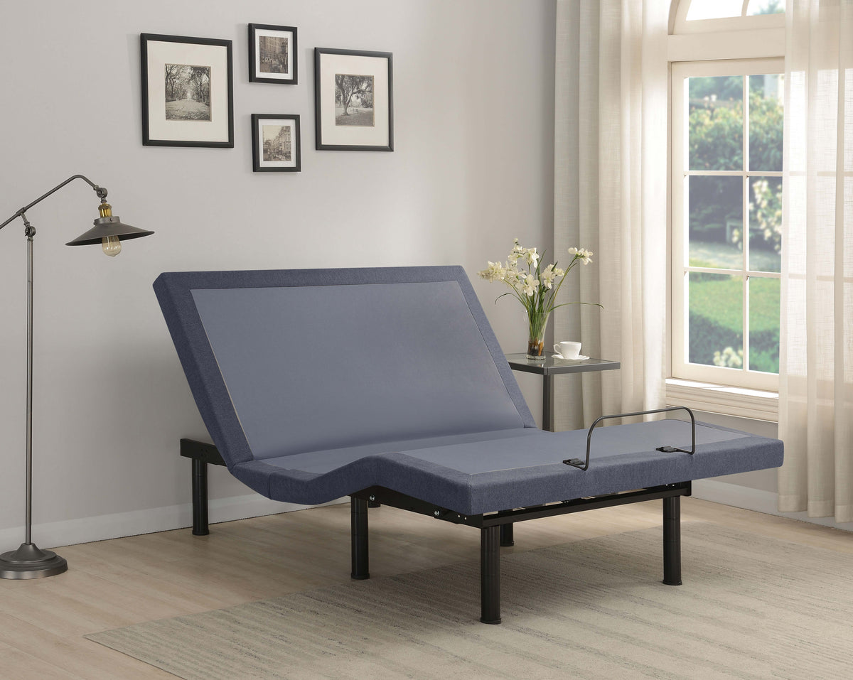 Clara Adjustable Bed Base Grey and Black