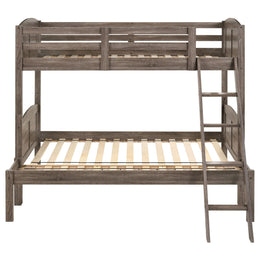 Flynn Wood Over Bunk Bed Weathered Brown