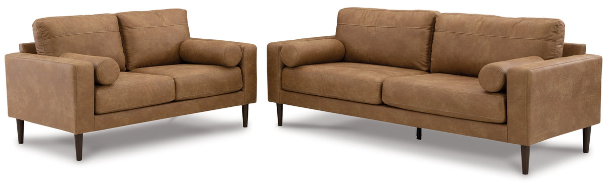 Telora Sofa, Loveseat, Chair and Ottoman