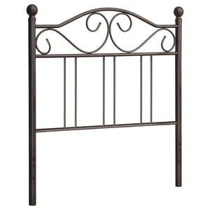 Ellis Metal Open Frame Headboard Dark Bronze