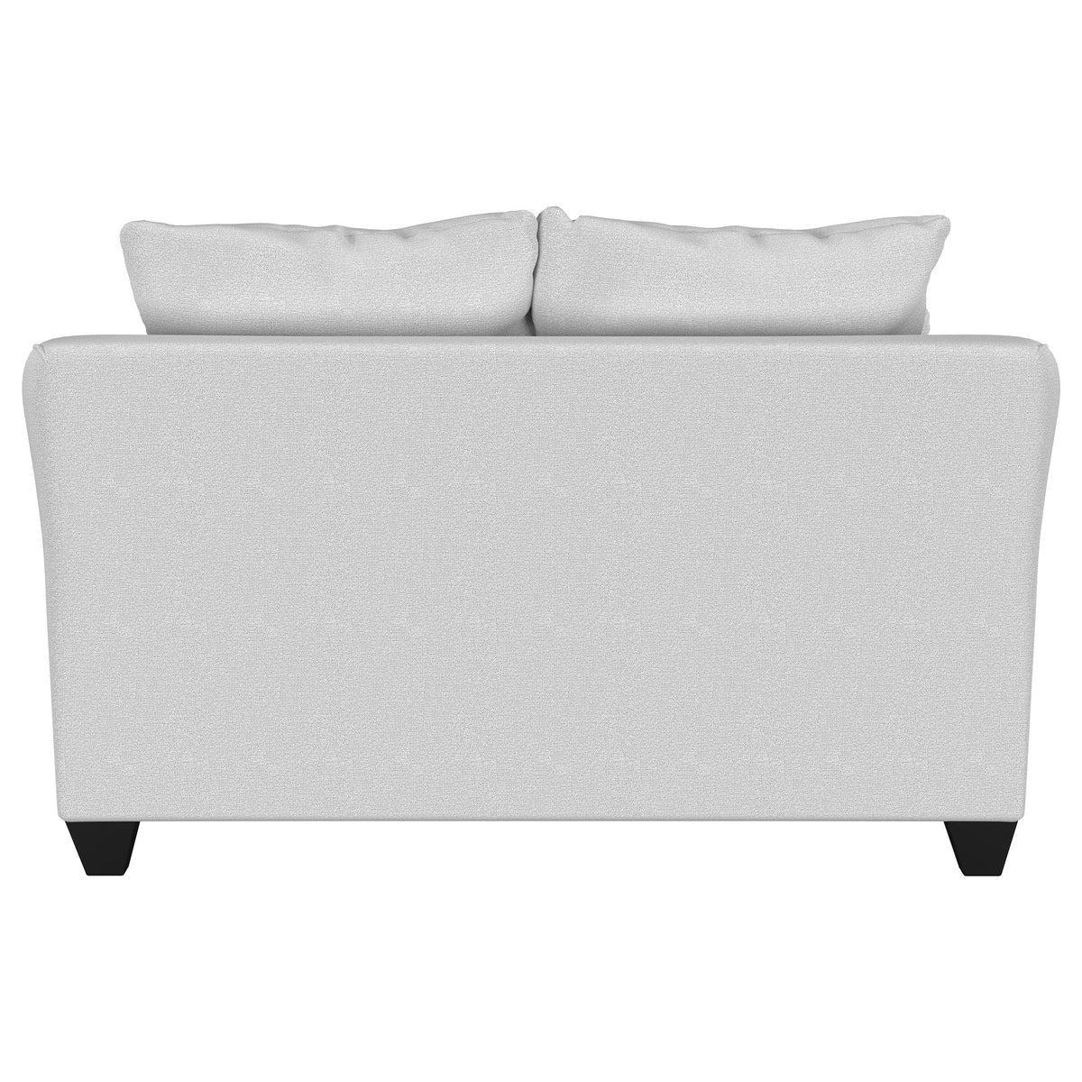 Salizar Upholstered Flared Arm Loveseat Charcoal Grey