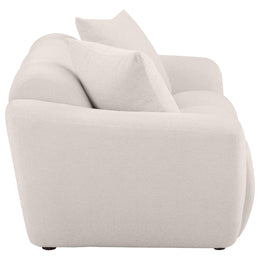 Destino Chenille Upholstered Splayed Arm Loveseat Greige