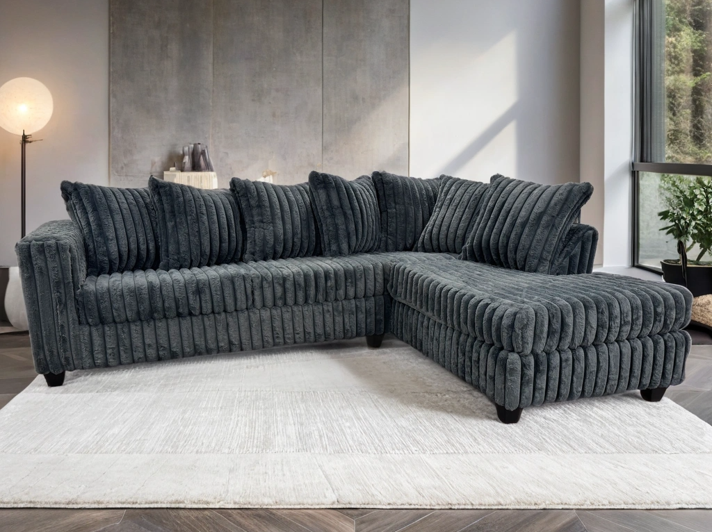Jane Sectional with LED Lights – FREE TV or Area Rug!