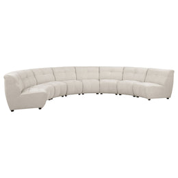 Charlotte Upholstered Modular Sectional Sofa Ivory