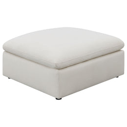 Hobson Square Upholstered Ottoman Charcoal