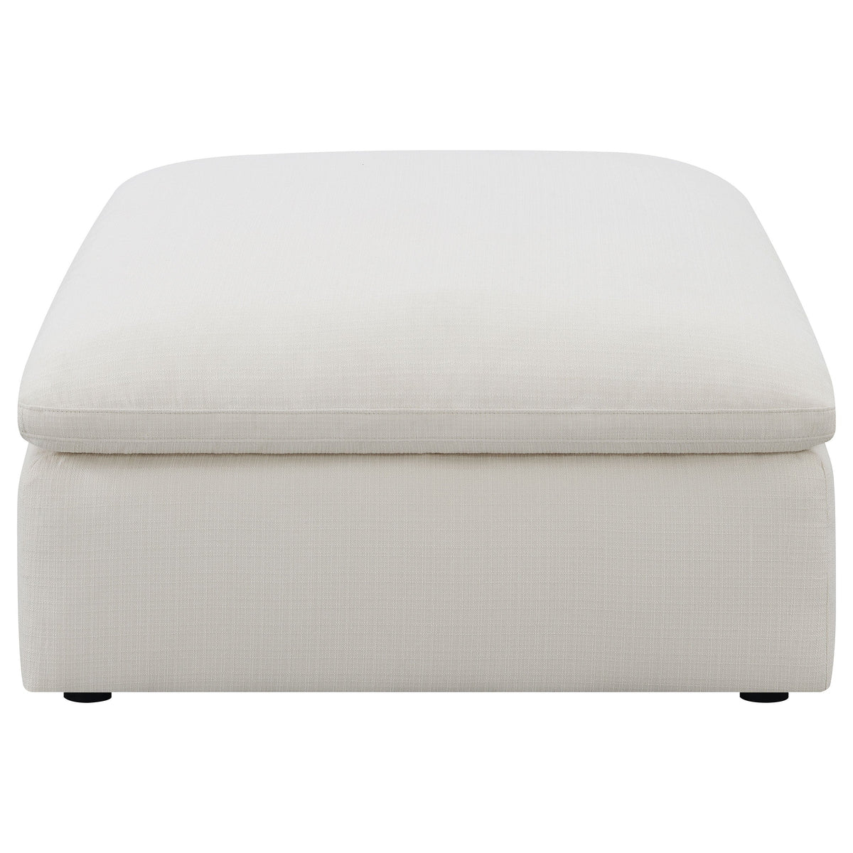 Hobson Square Upholstered Ottoman Charcoal