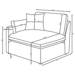 Hobson Upholstered Modular Sectional Sofa