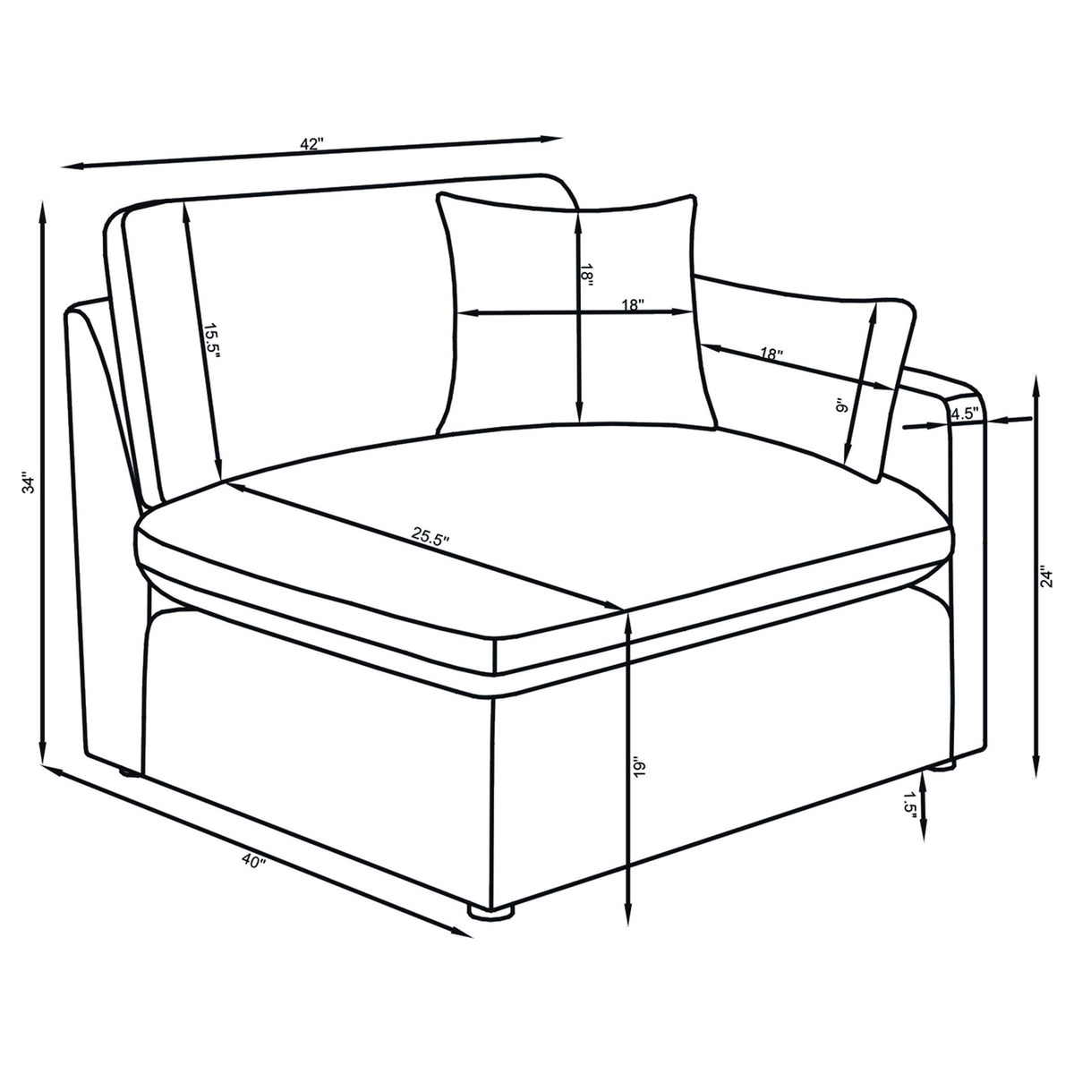 Hobson Upholstered Modular Sectional Sofa
