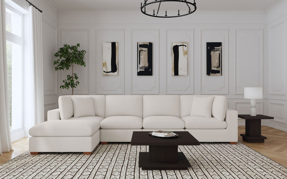 Lakeview Upholstered Modular Sectional Chocolate