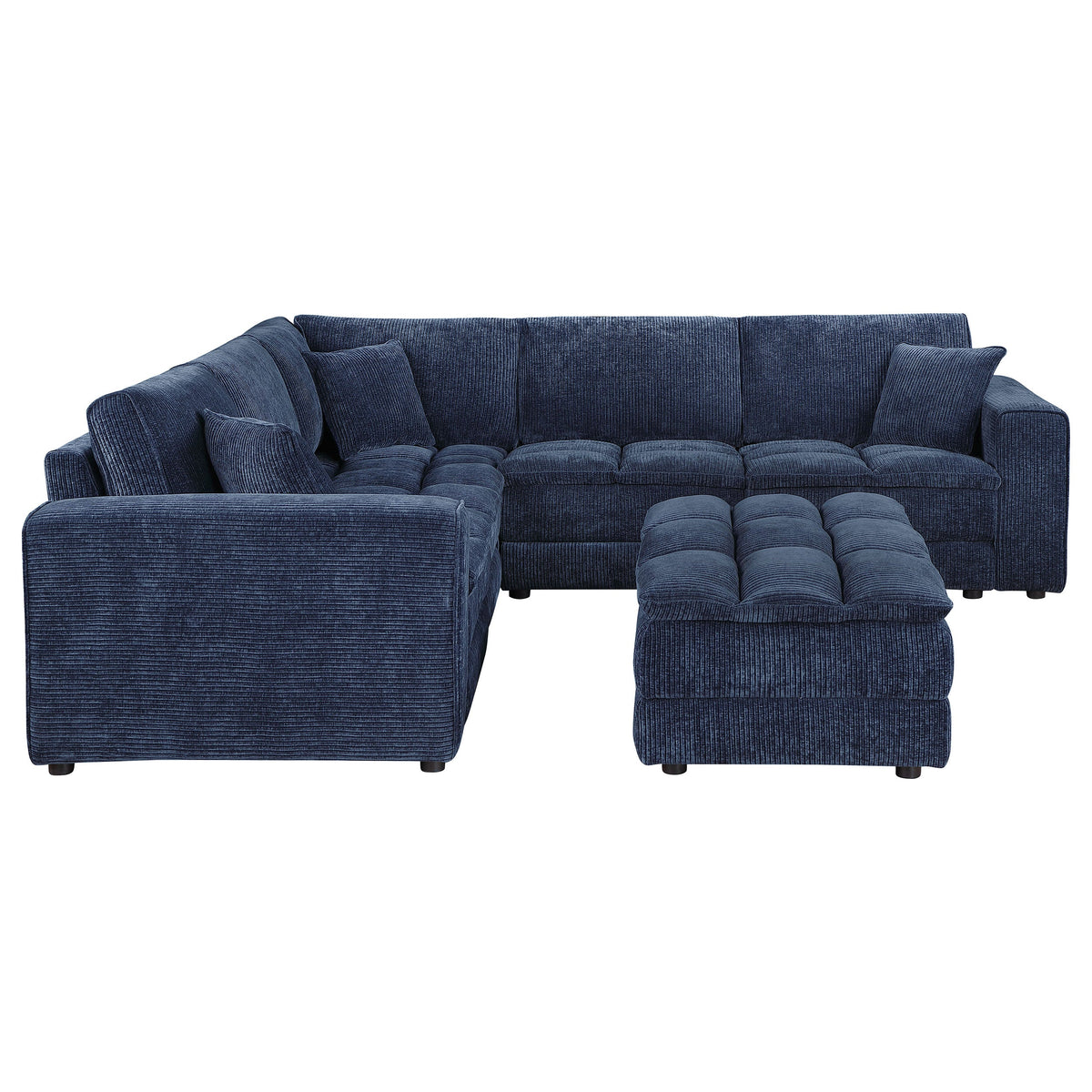 Atlantic Upholstered Modular Sectional Sofa Blue