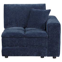 Atlantic 6-piece Upholstered Modular Sectional Sofa Blue