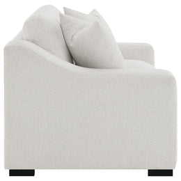 Ashlyn Fabric Upholstered Track Arm Loveseat Sand