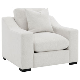 Ashlyn Fabric Upholstered Track Arm Accent Chair Sand