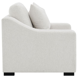 Ashlyn Fabric Upholstered Track Arm Accent Chair Sand